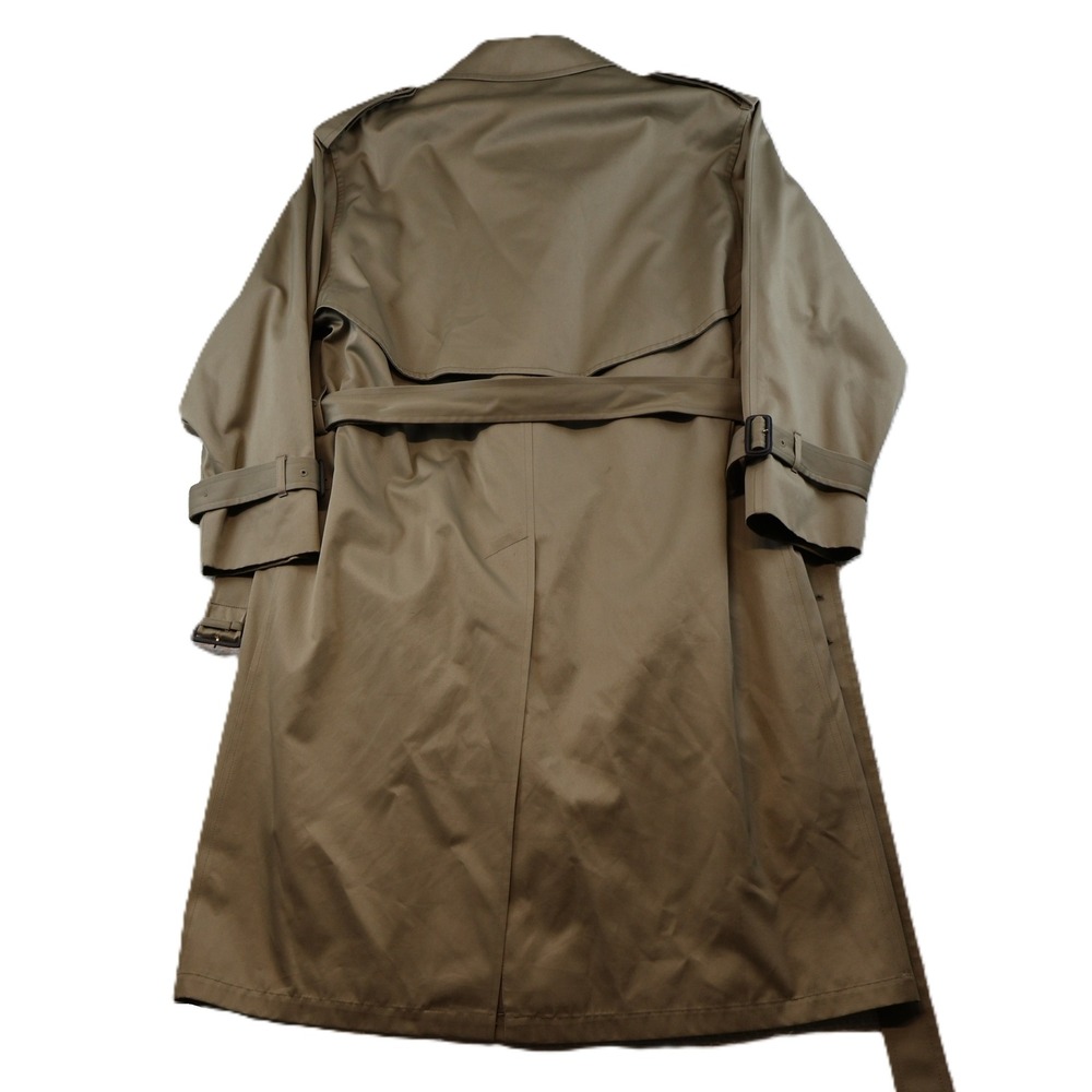 London Fog Mens 40 Short Trench Coat Tan Khaki Thinsulate Liner Belted USA Vtg - Picture 9 of 11
